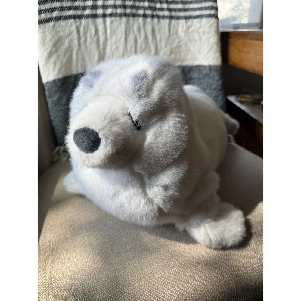 Douglas Harp Seal Pup Plush Kids White Excellent Soft Cuddle Toy Stuffed